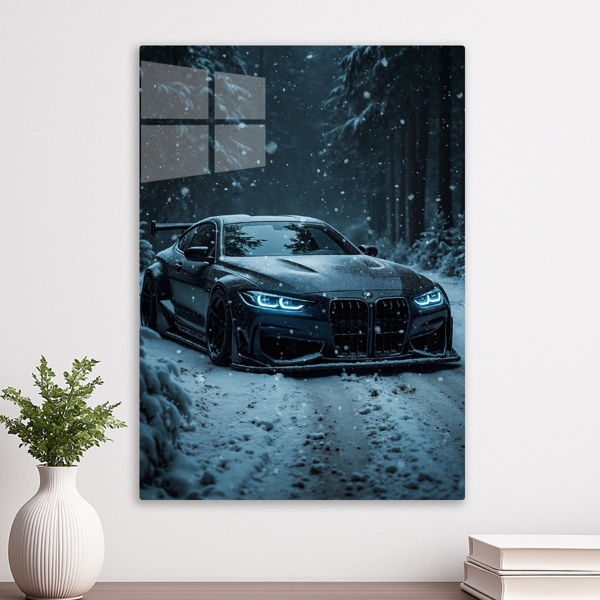 Mysterious BMW M4 in a Snowy F