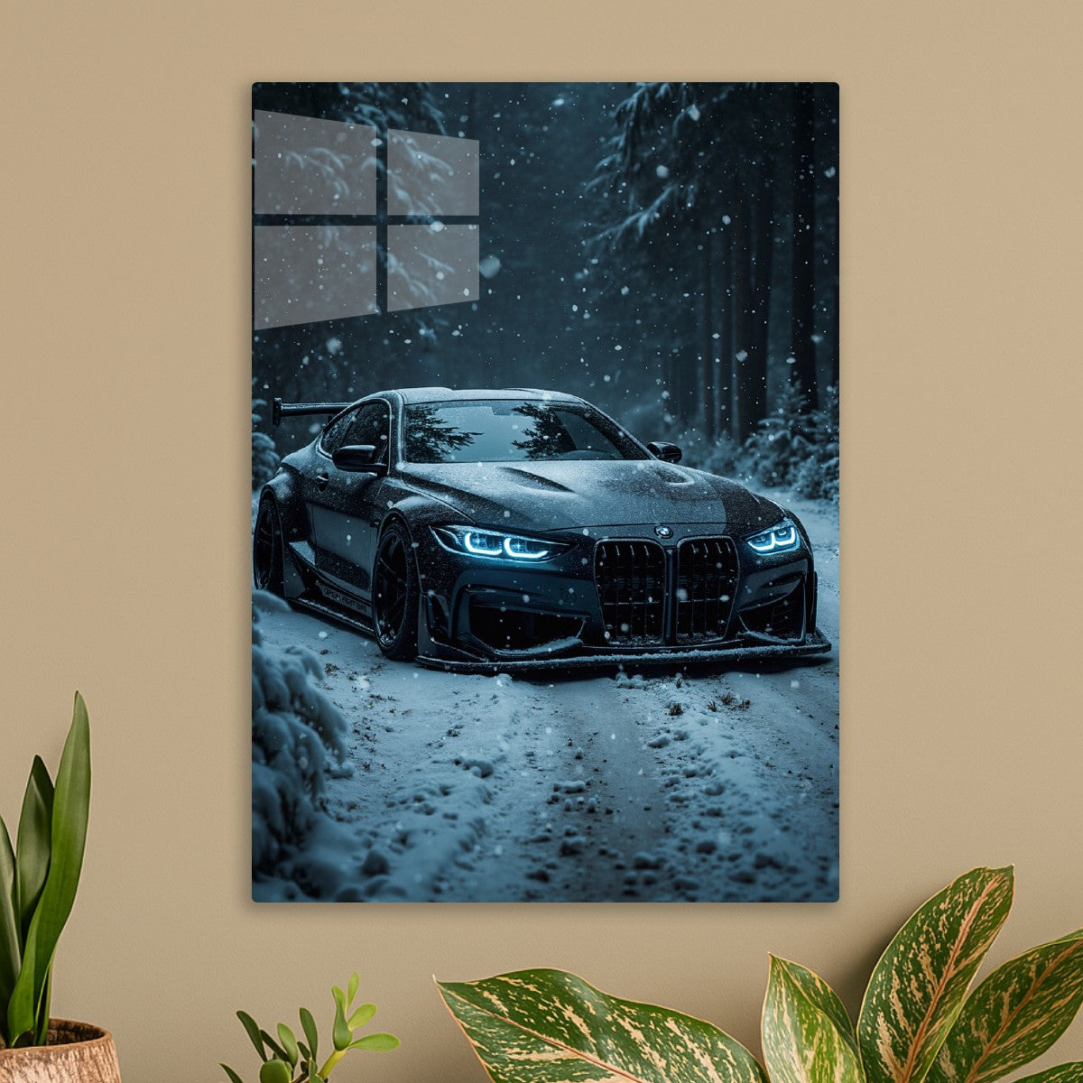 Mysterious BMW M4 in a Snowy F