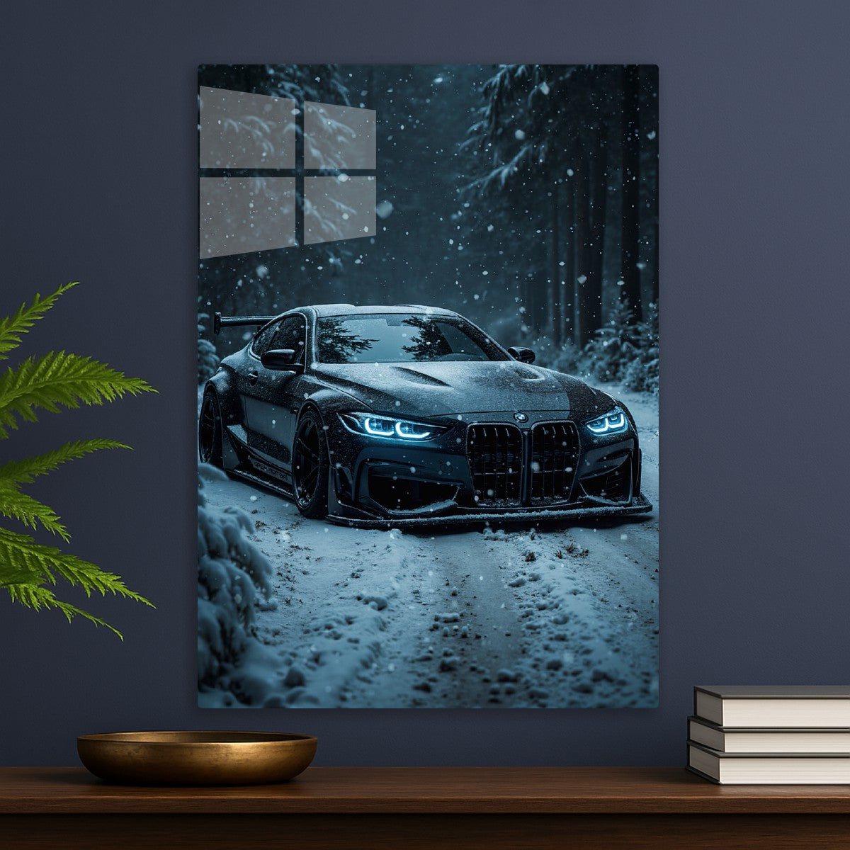 Mysterious BMW M4 in a Snowy F