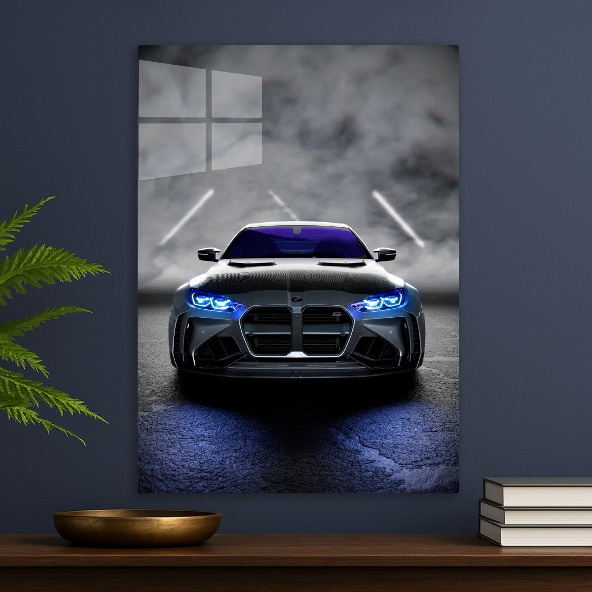 BMW A futuristic front-view 