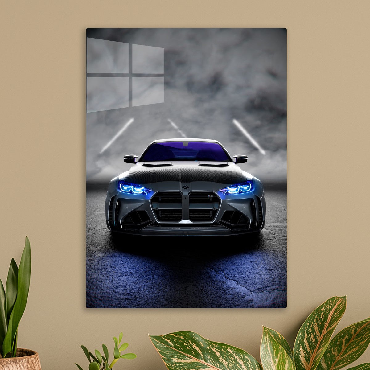 BMW A futuristic front-view 