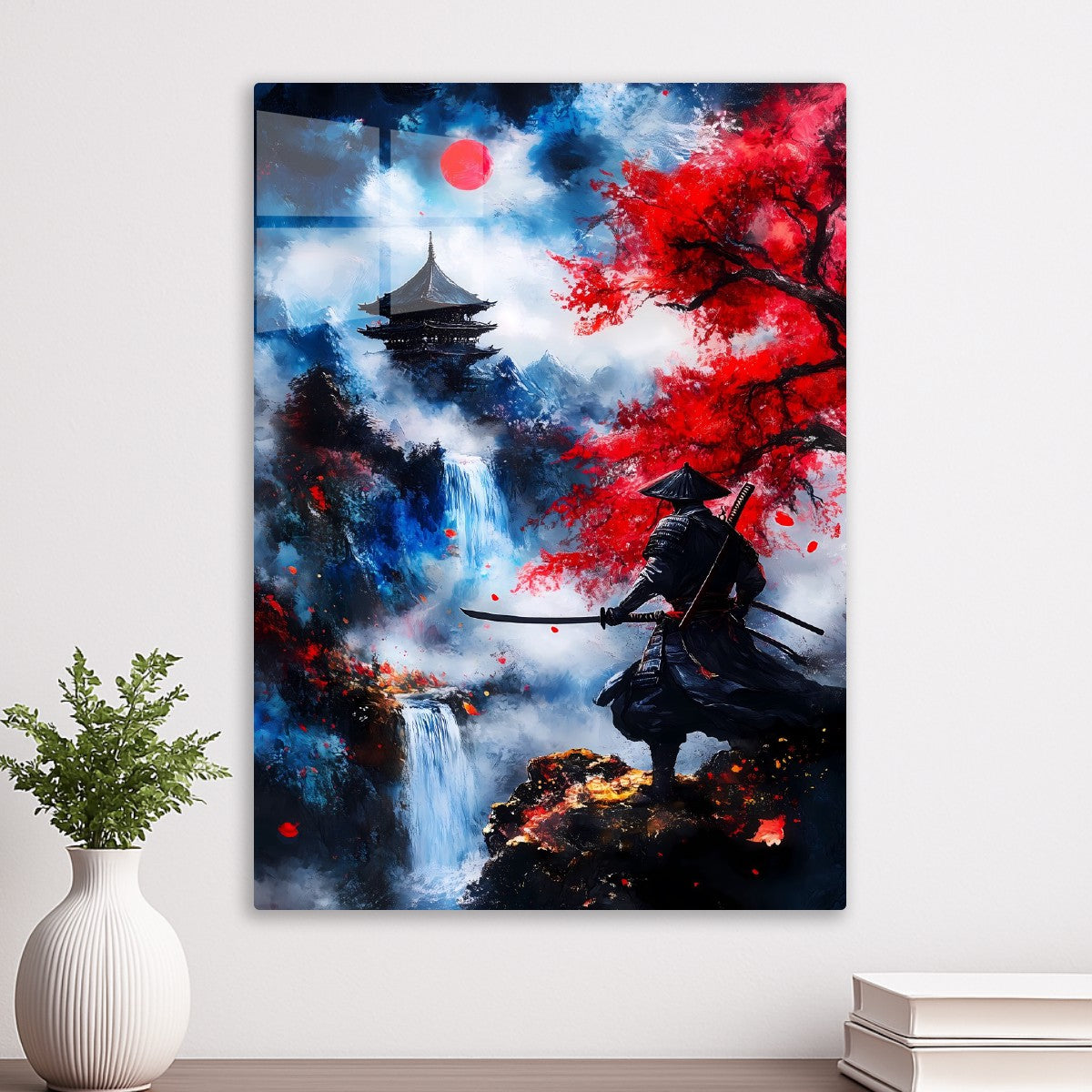 Samurai's Tranquil Vigil