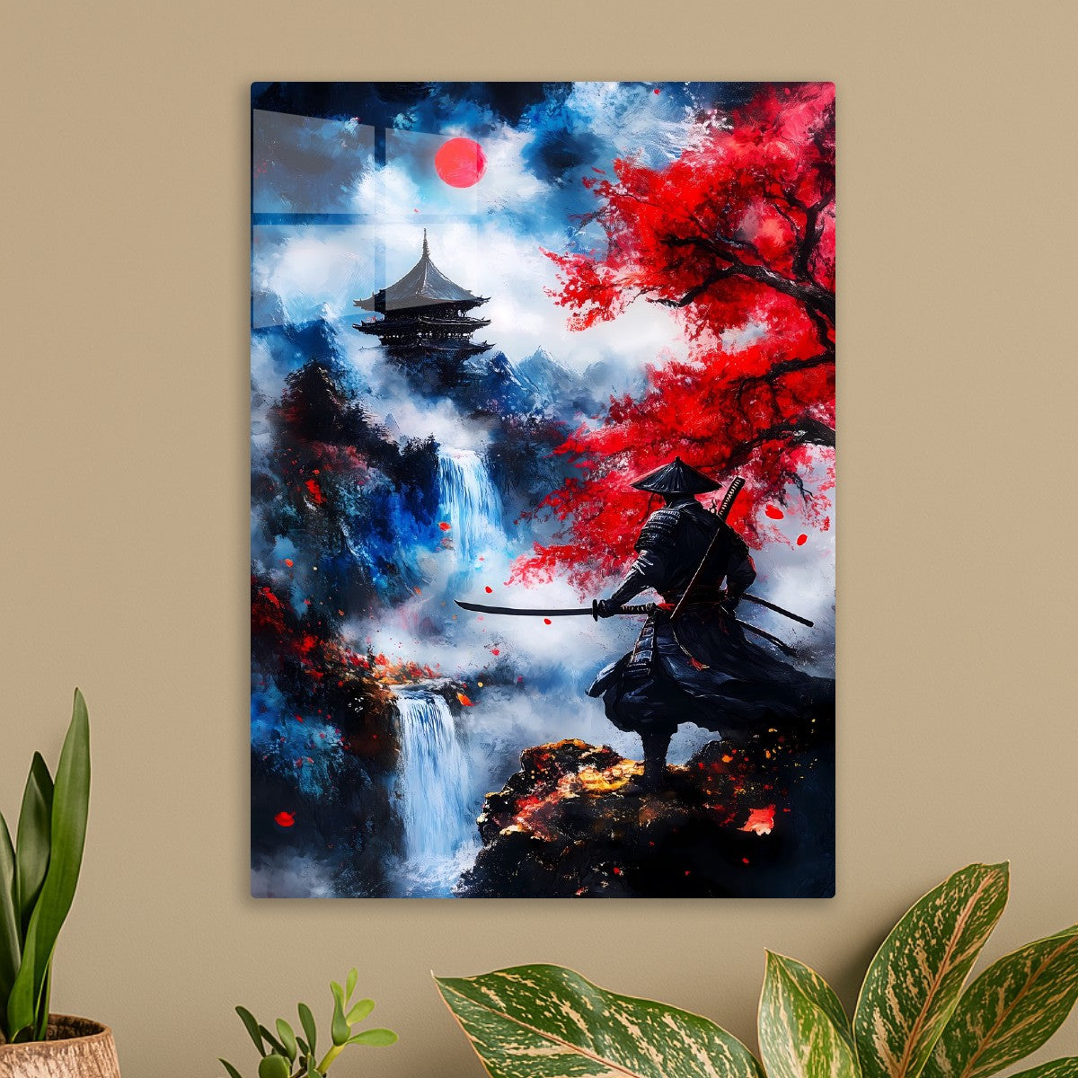 Samurai's Tranquil Vigil
