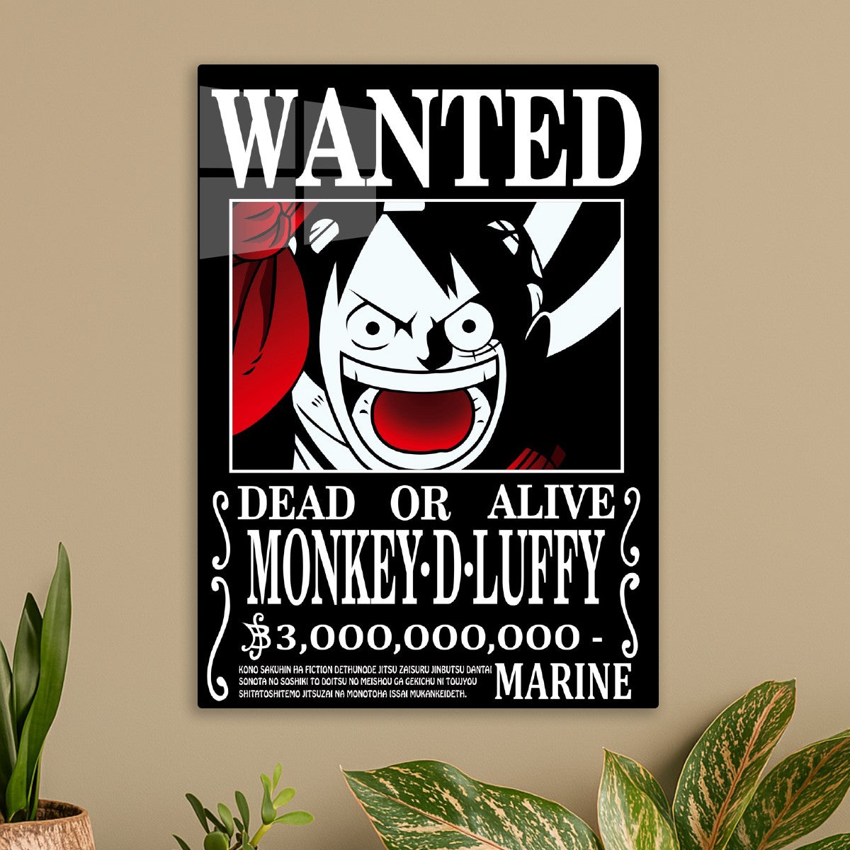 One Piece Luffy Wanted