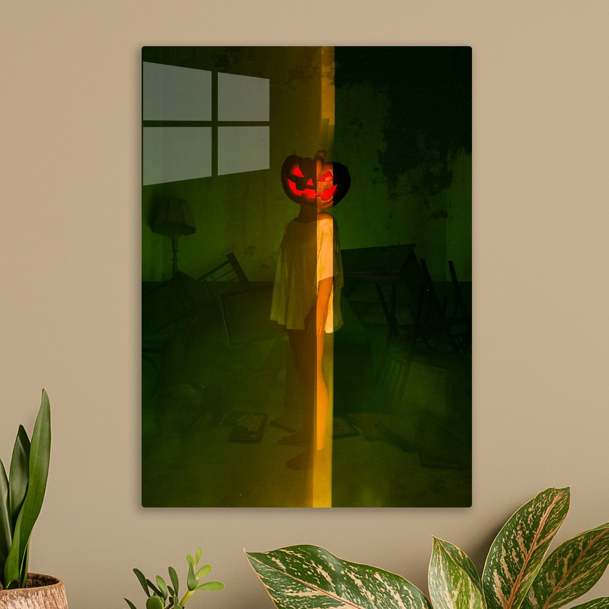 Split Identity Jack-o'-Lantern