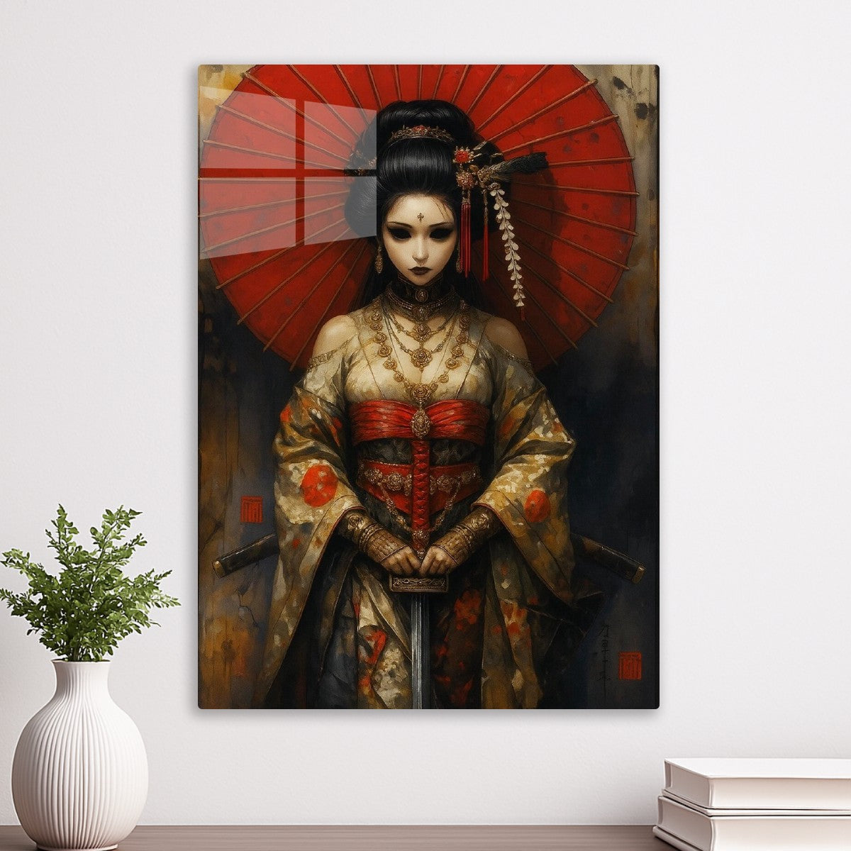 Japanese style ninja woman