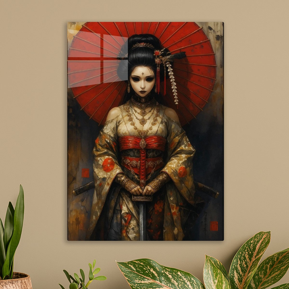 Japanese style ninja woman