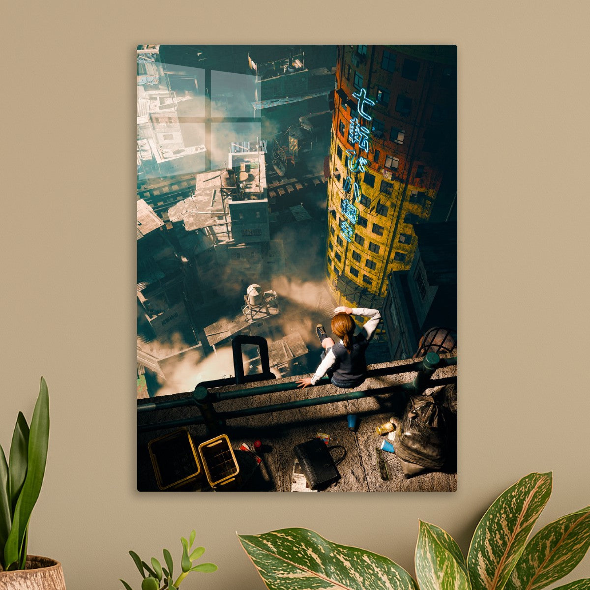 Rooftop Cityscape View