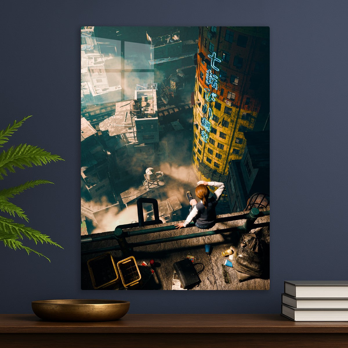 Rooftop Cityscape View