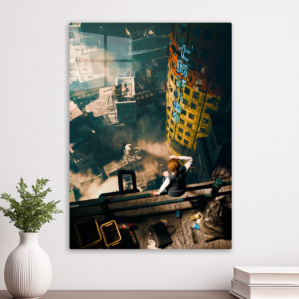 Rooftop Cityscape View