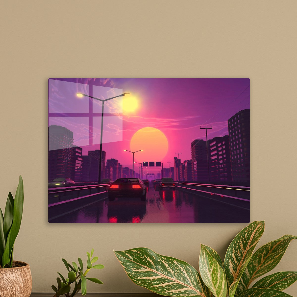  Retro Synthwave Sunset