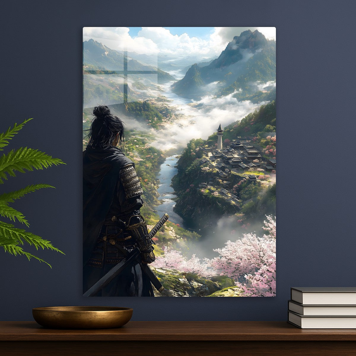 Samurai's Tranquil Vigil