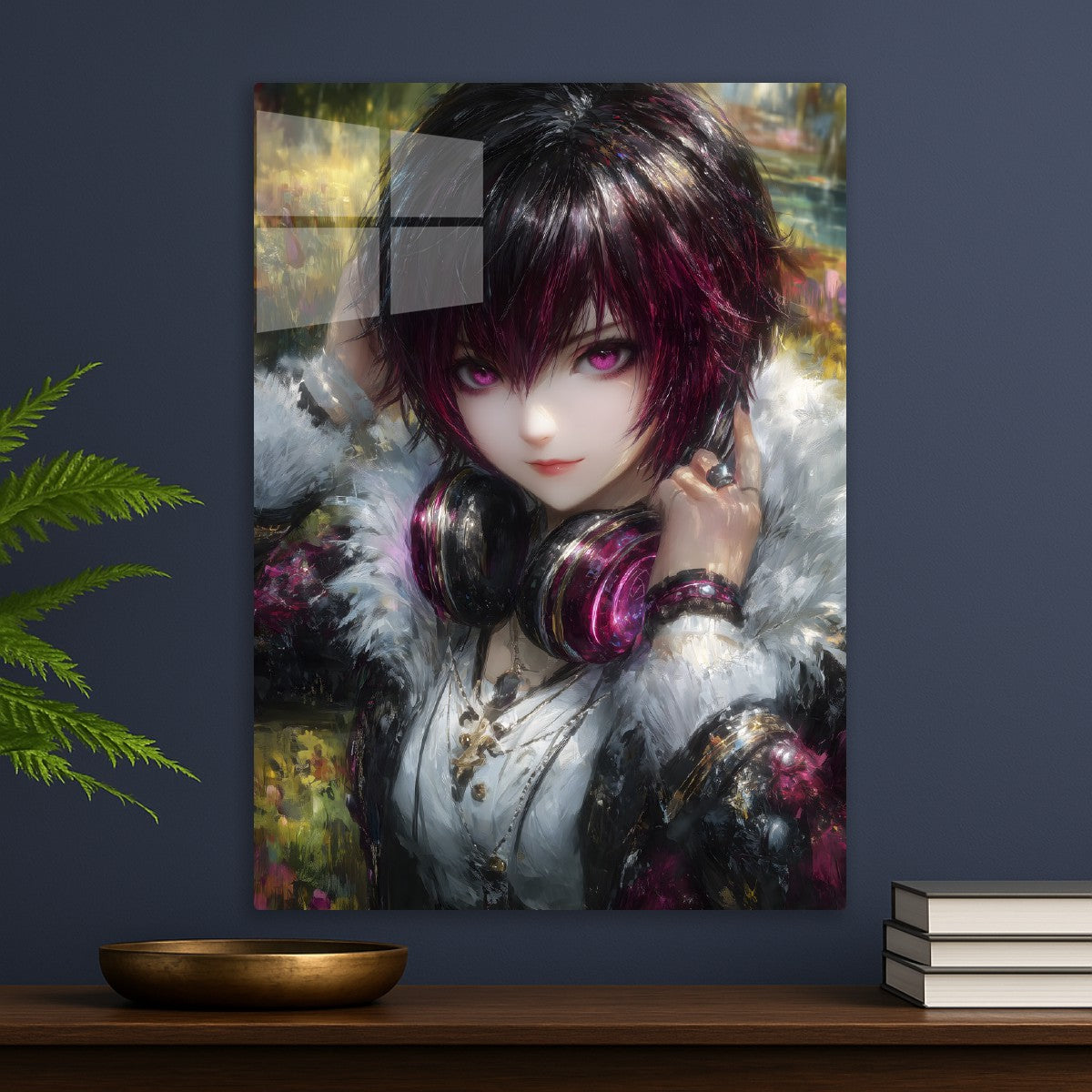 Anime Girl with her headphones