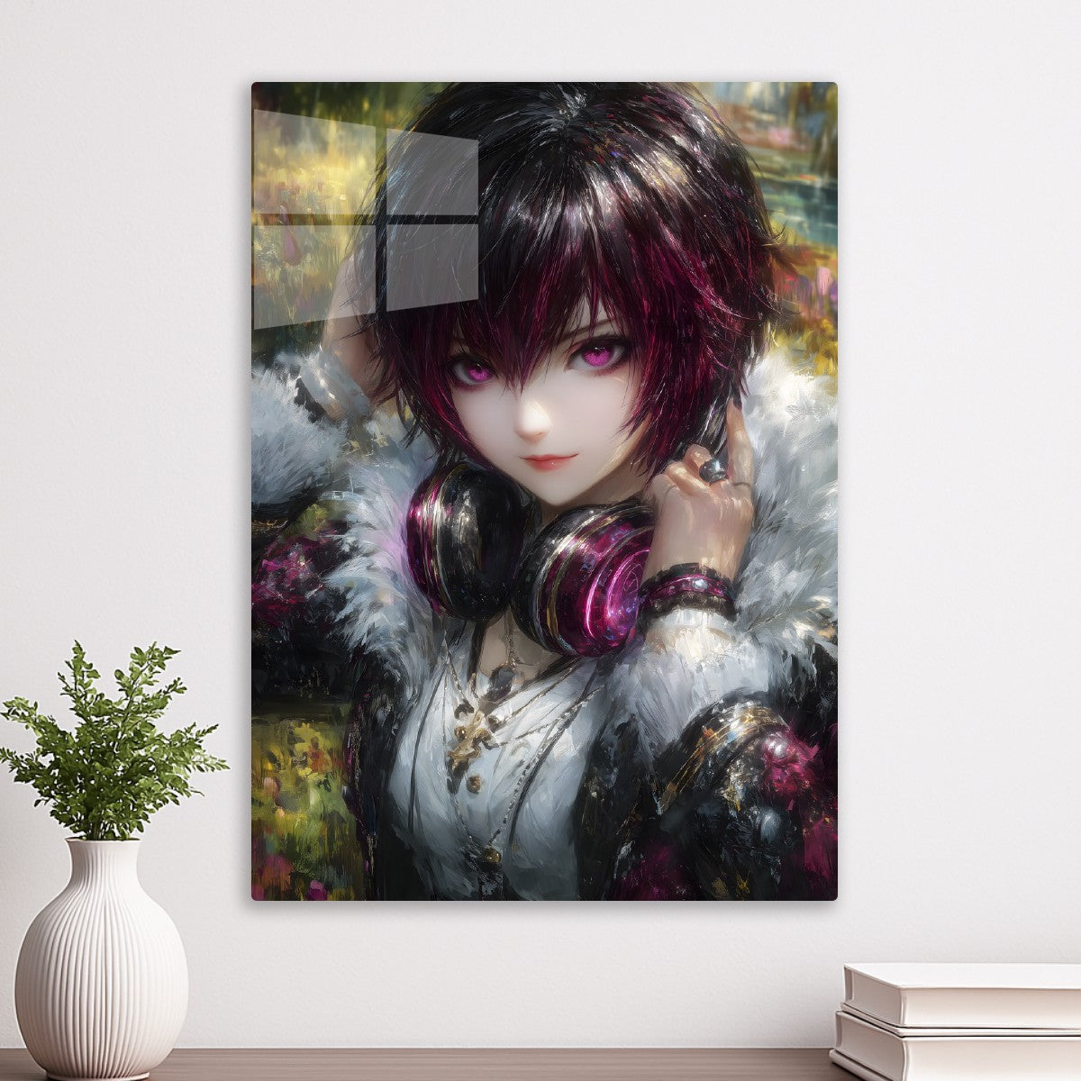 Anime Girl with her headphones