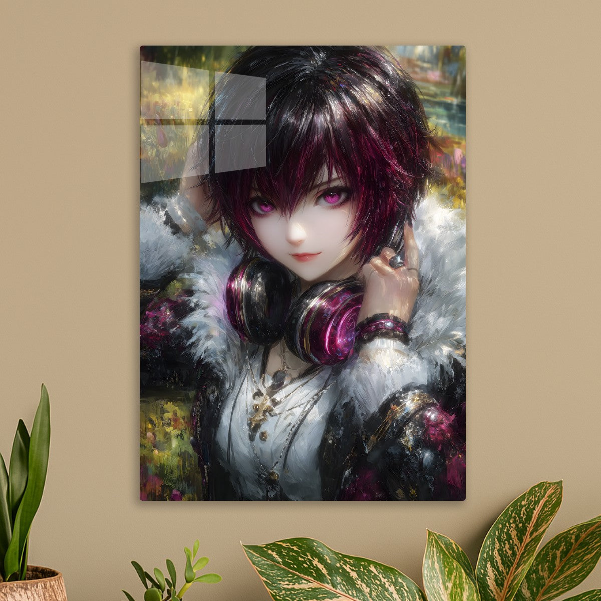 Anime Girl with her headphones