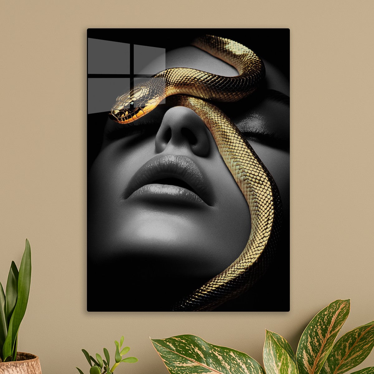 Golden Serpentine Embrace