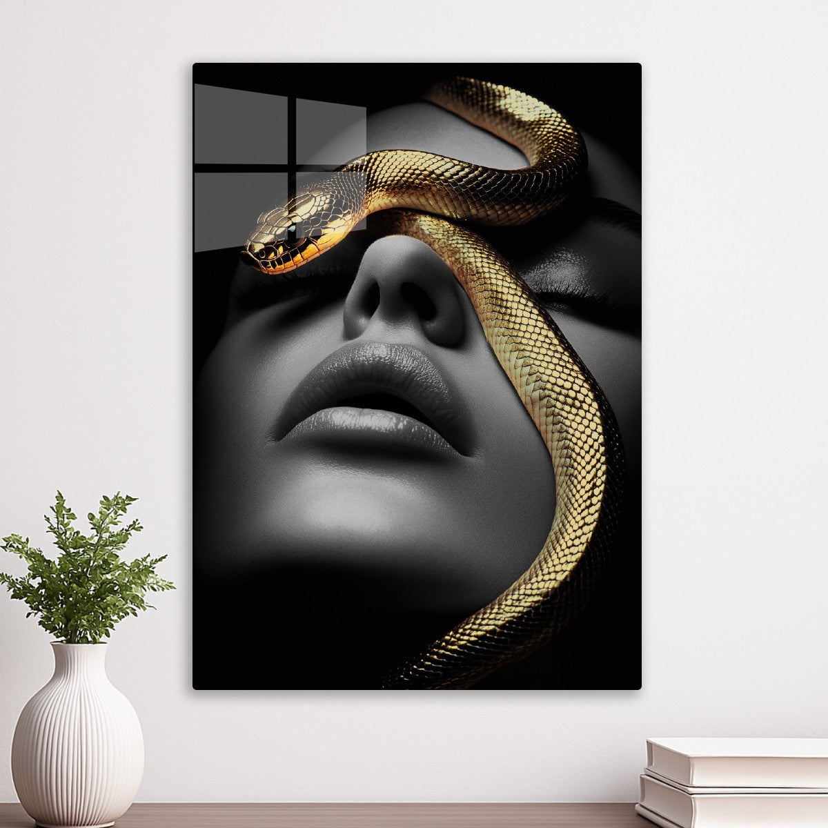 Golden Serpentine Embrace