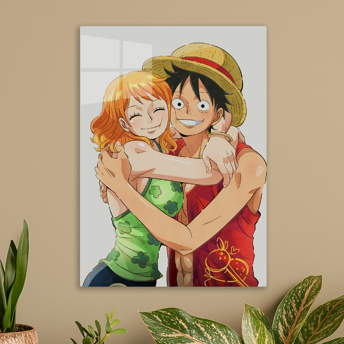 Monkey D. Luffy and Nami