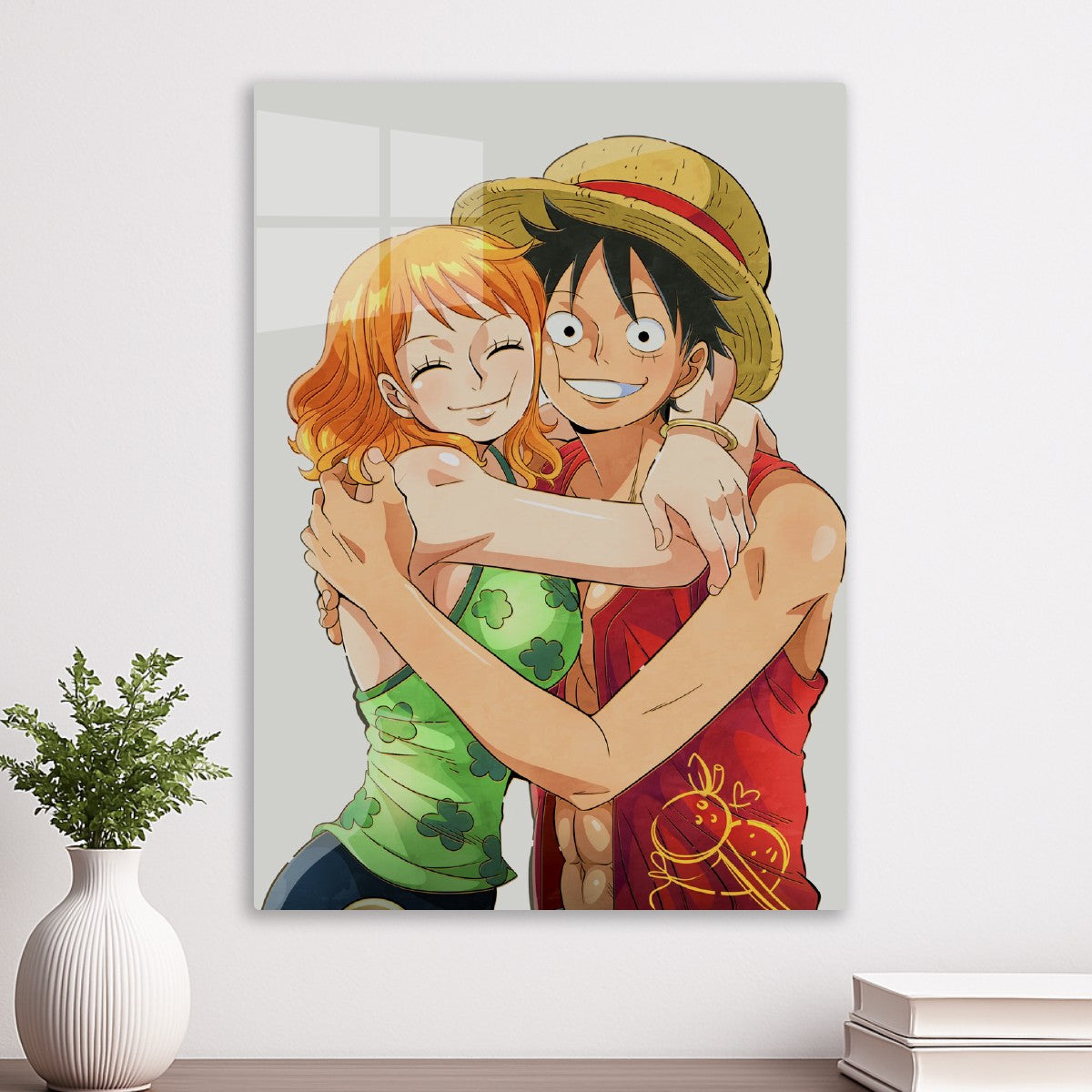 Monkey D. Luffy and Nami