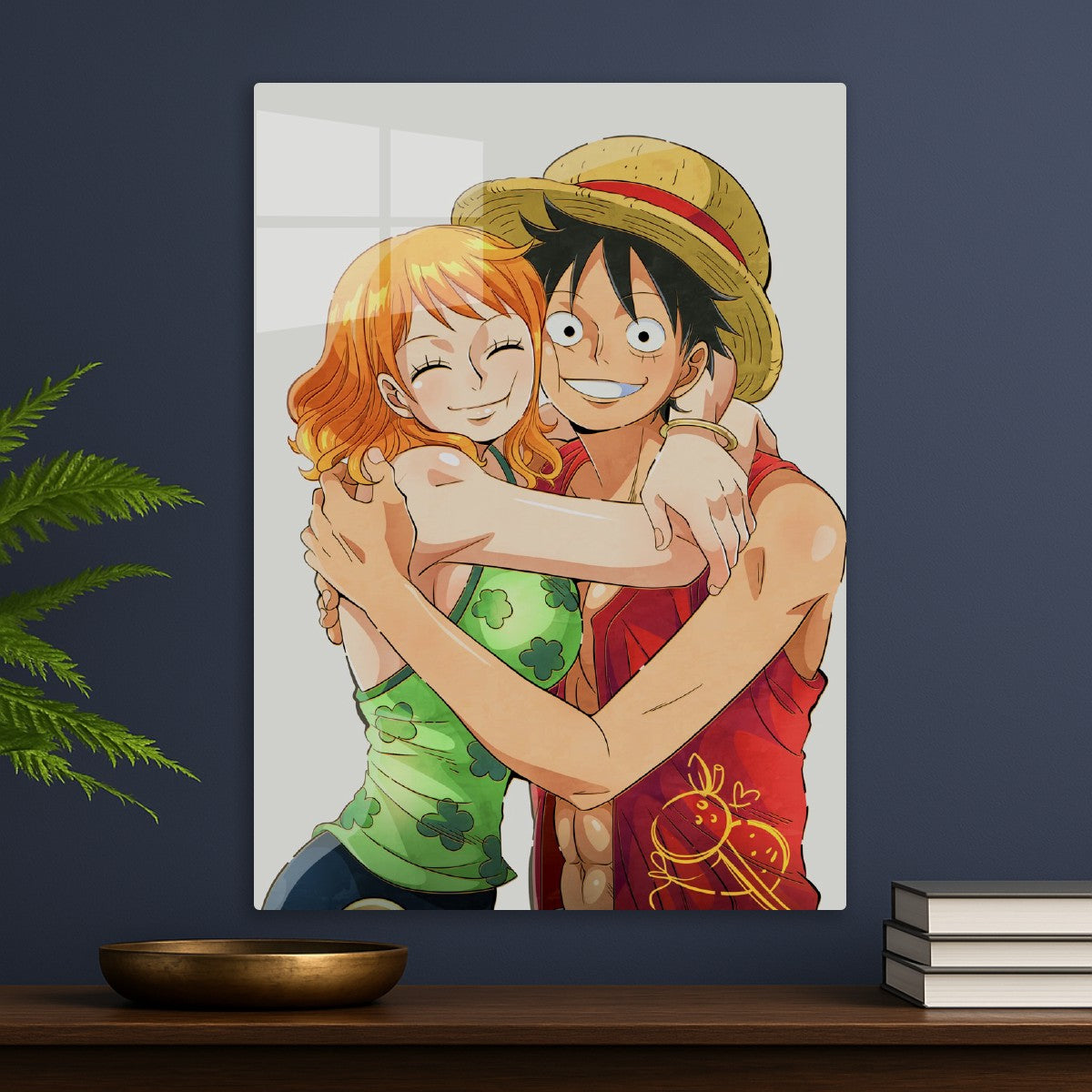Monkey D. Luffy and Nami