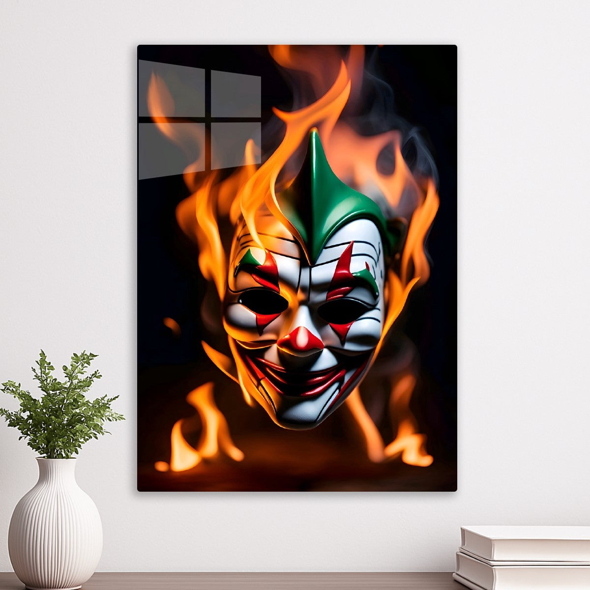 Burning Clown Mask