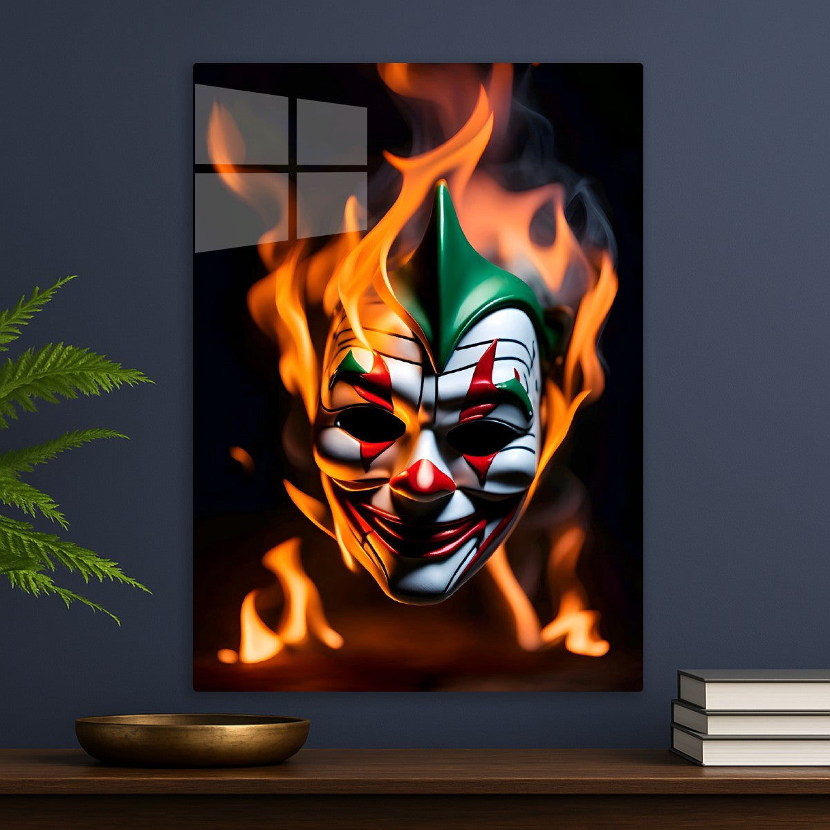 Burning Clown Mask