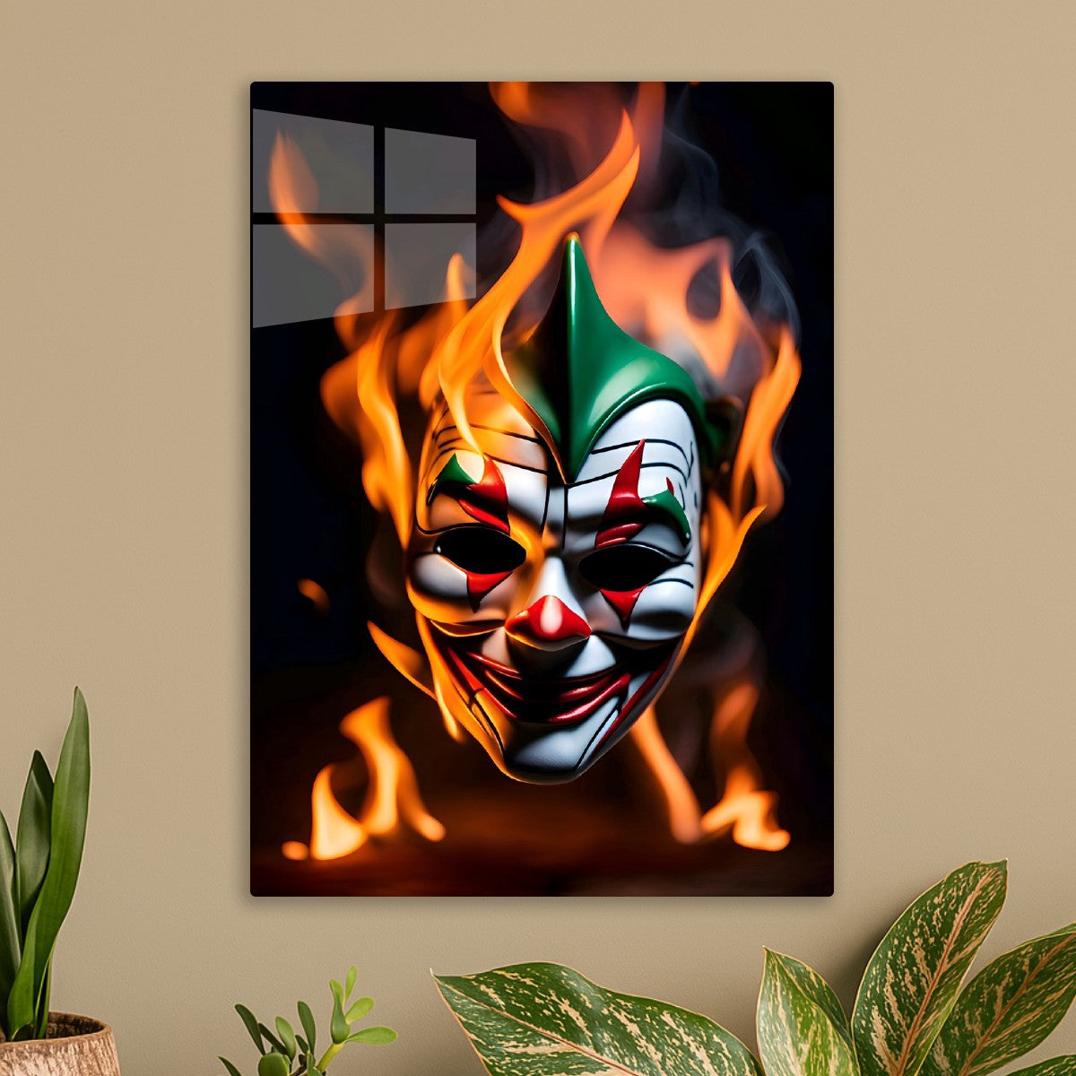 Burning Clown Mask