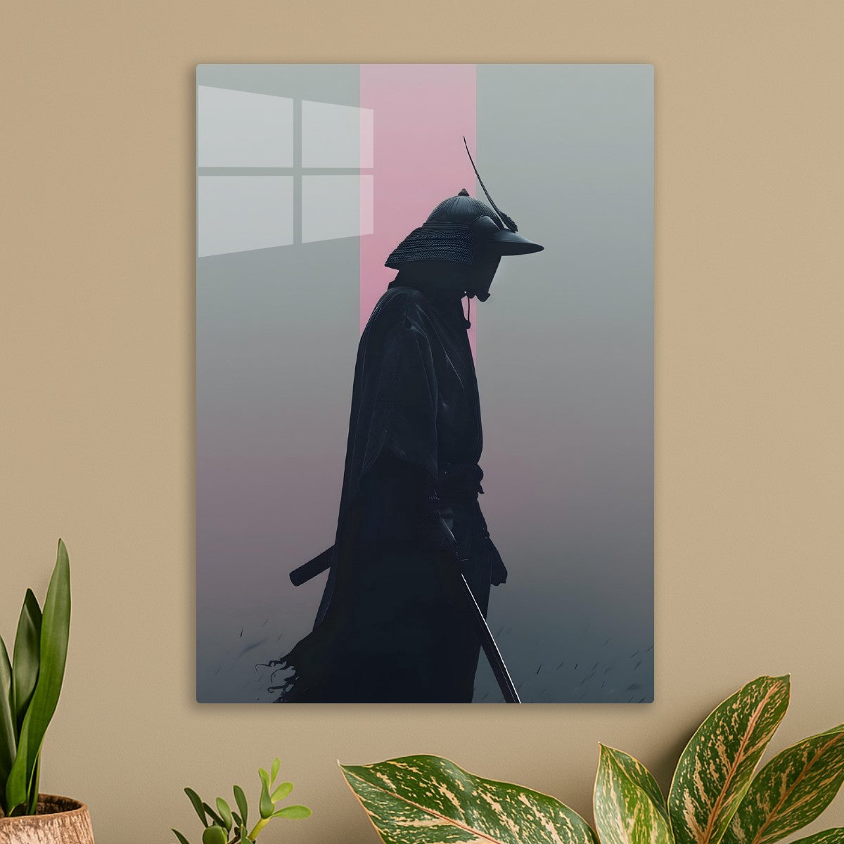 A Silhouette Of A Samurai