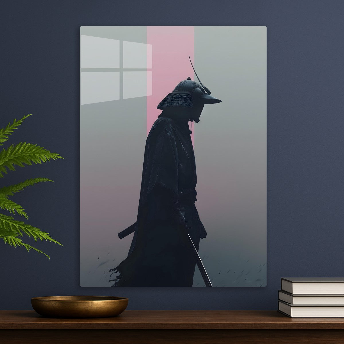 A Silhouette Of A Samurai