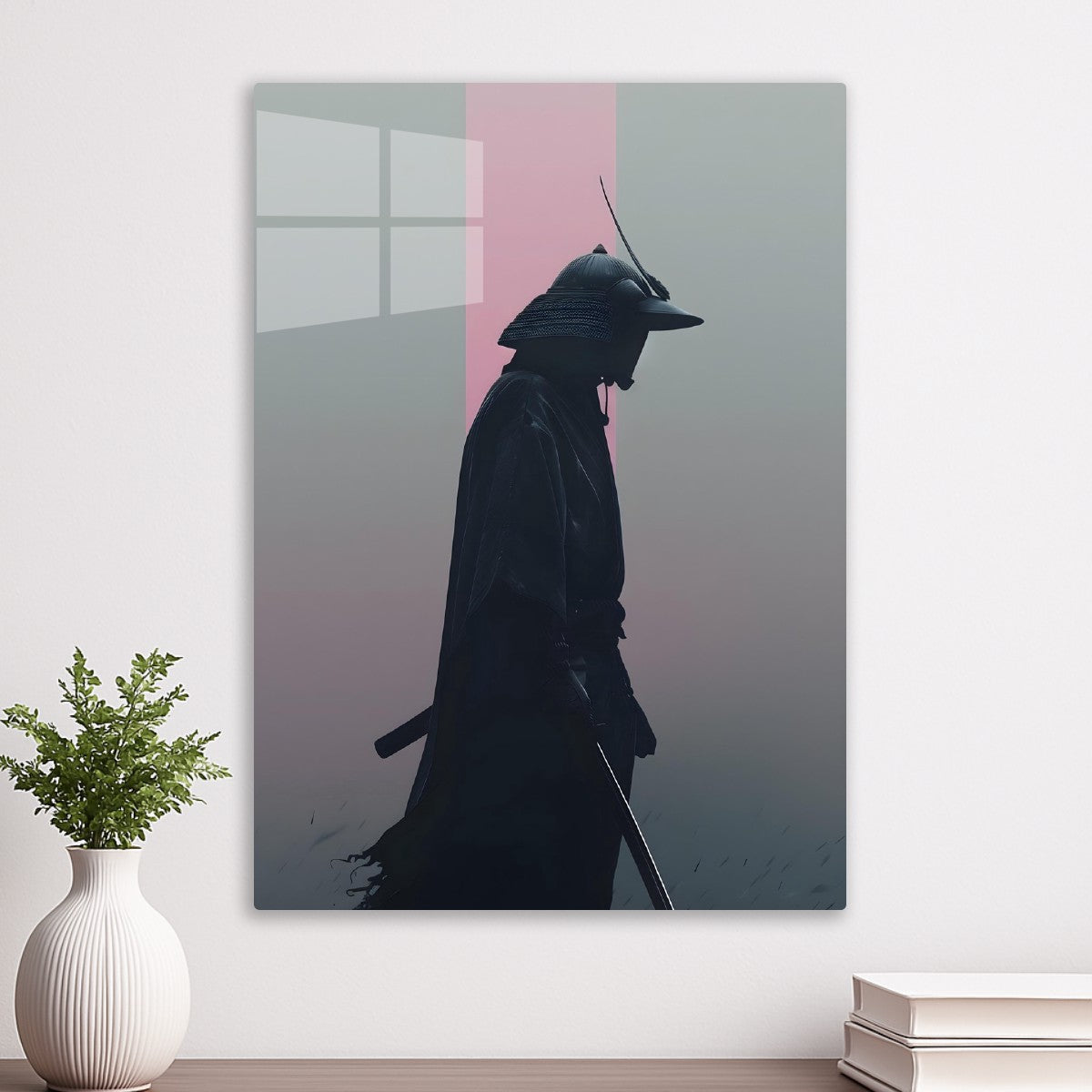 A Silhouette Of A Samurai