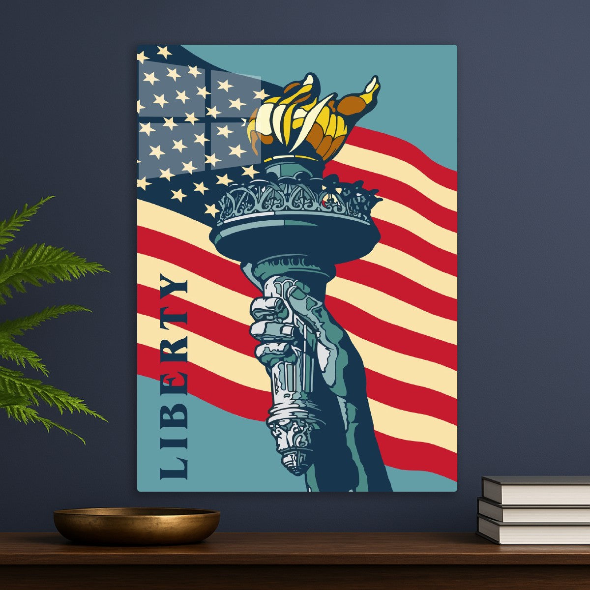 The USA Torch with Liberty