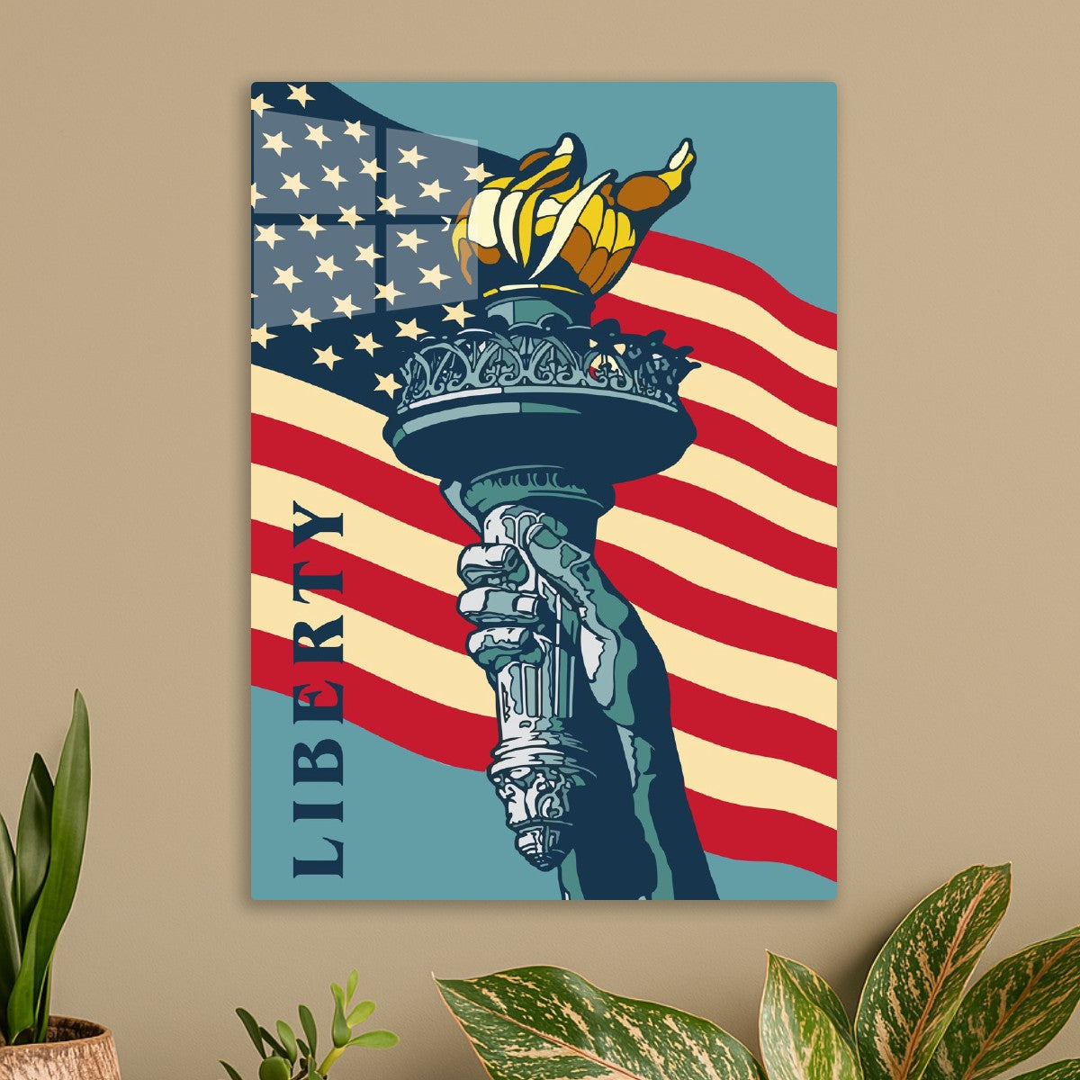 The USA Torch with Liberty