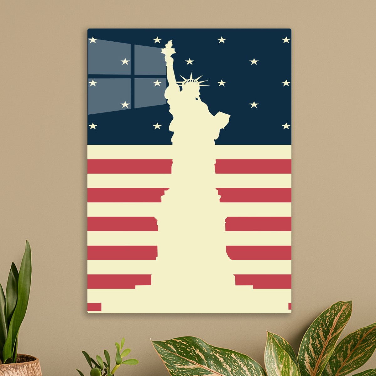Liberty Statue Shadow of USA