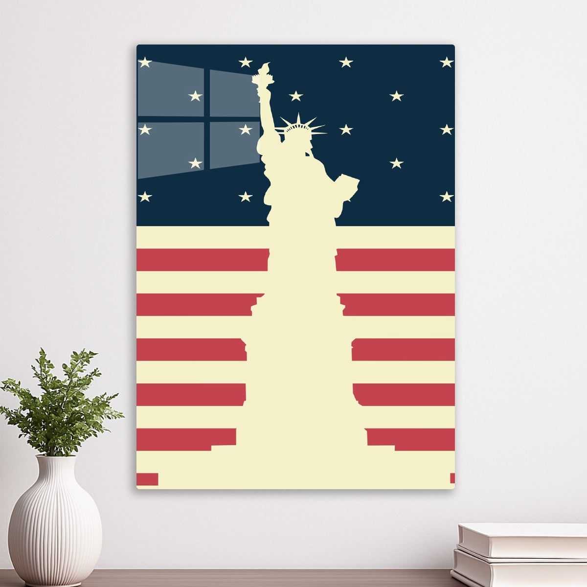 Liberty Statue Shadow of USA