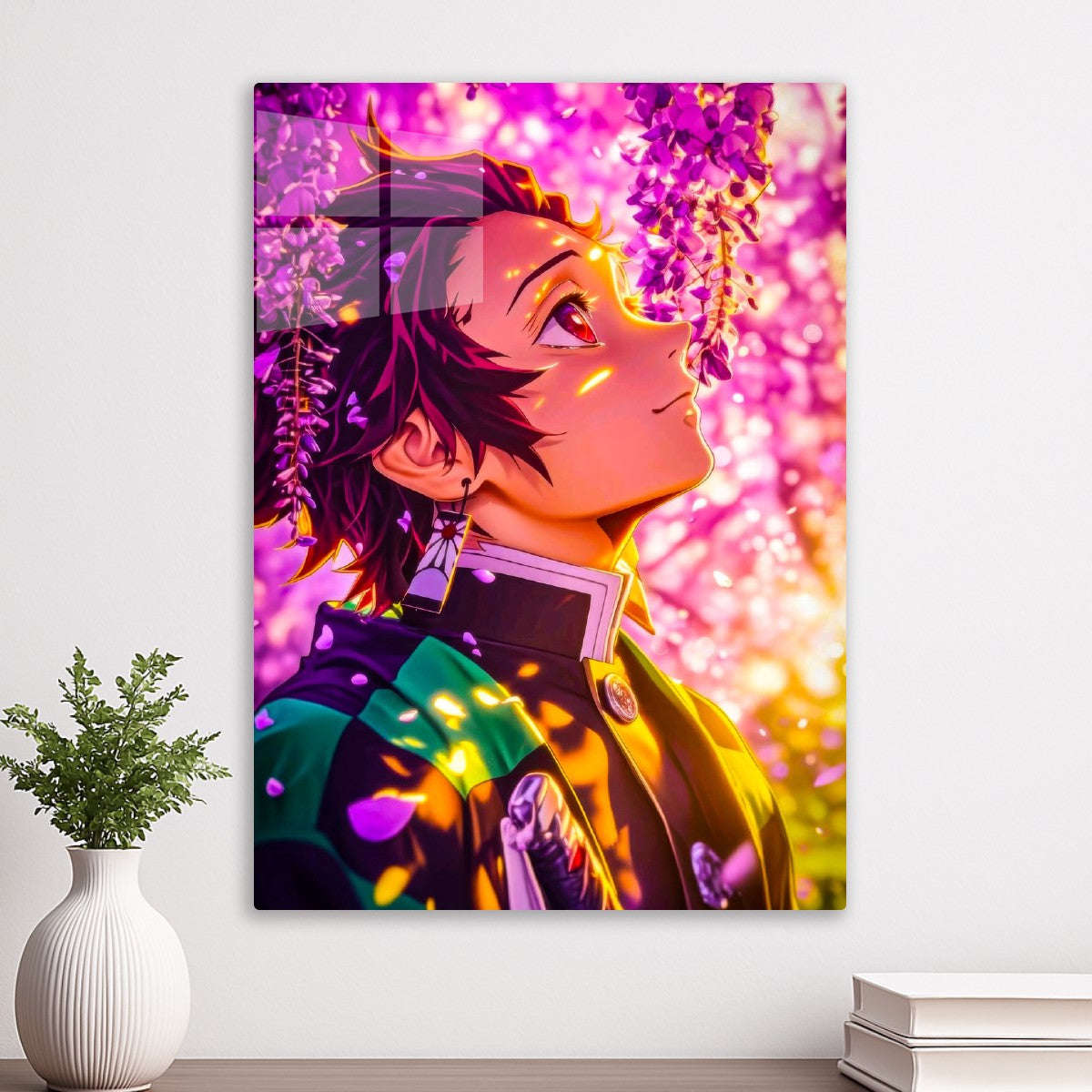 Tanjiro with Falling Petals