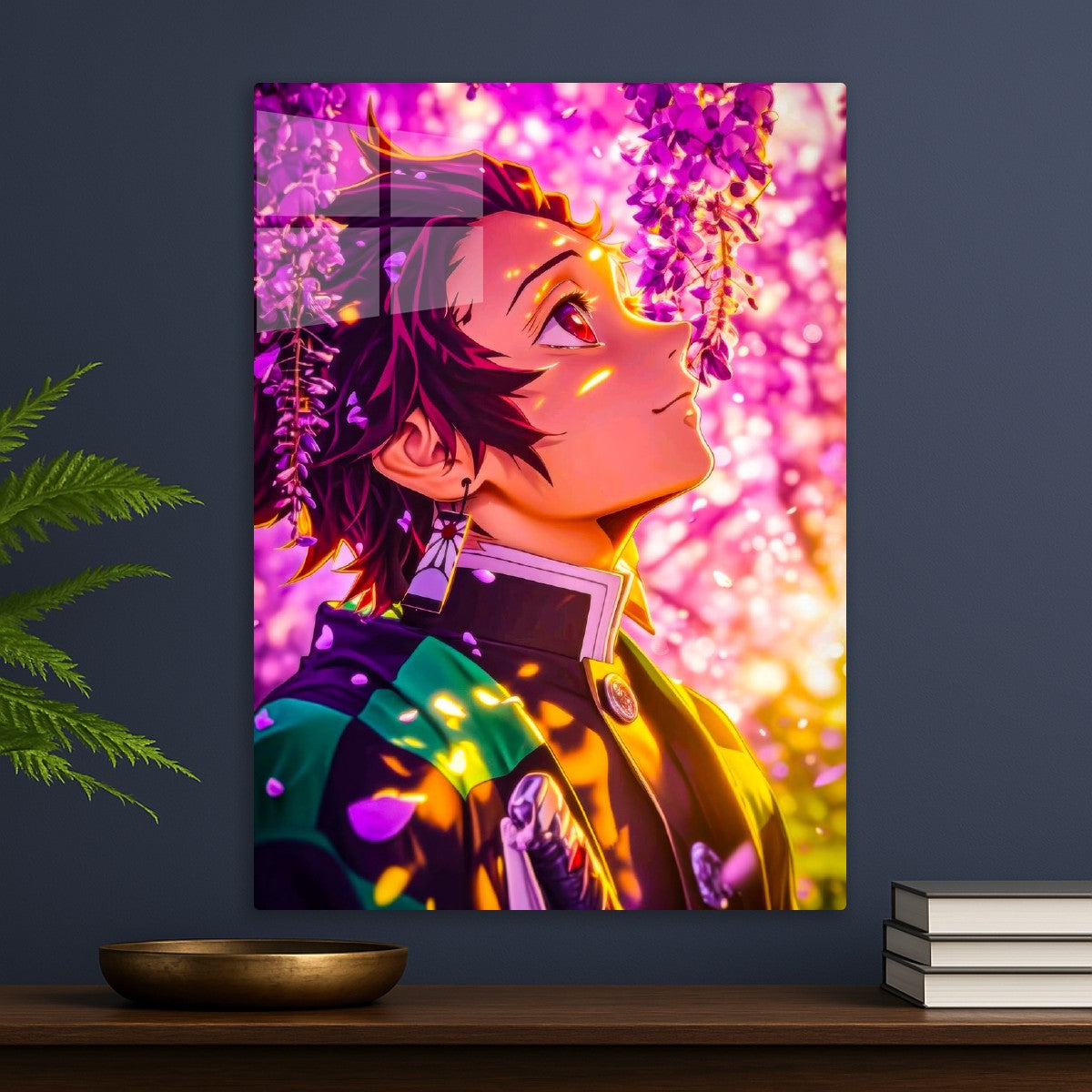 Tanjiro with Falling Petals