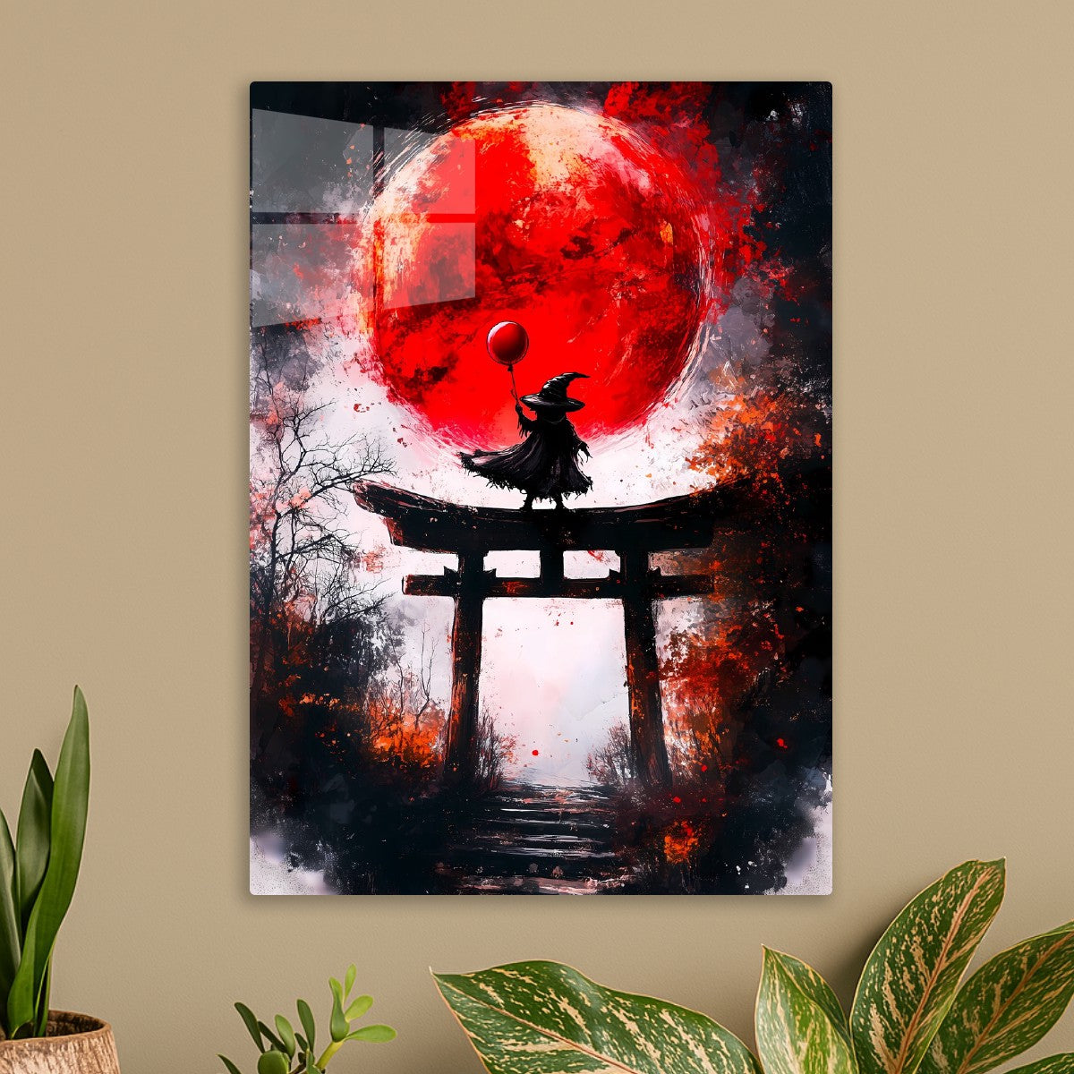 Witch's Mystical Red Moon