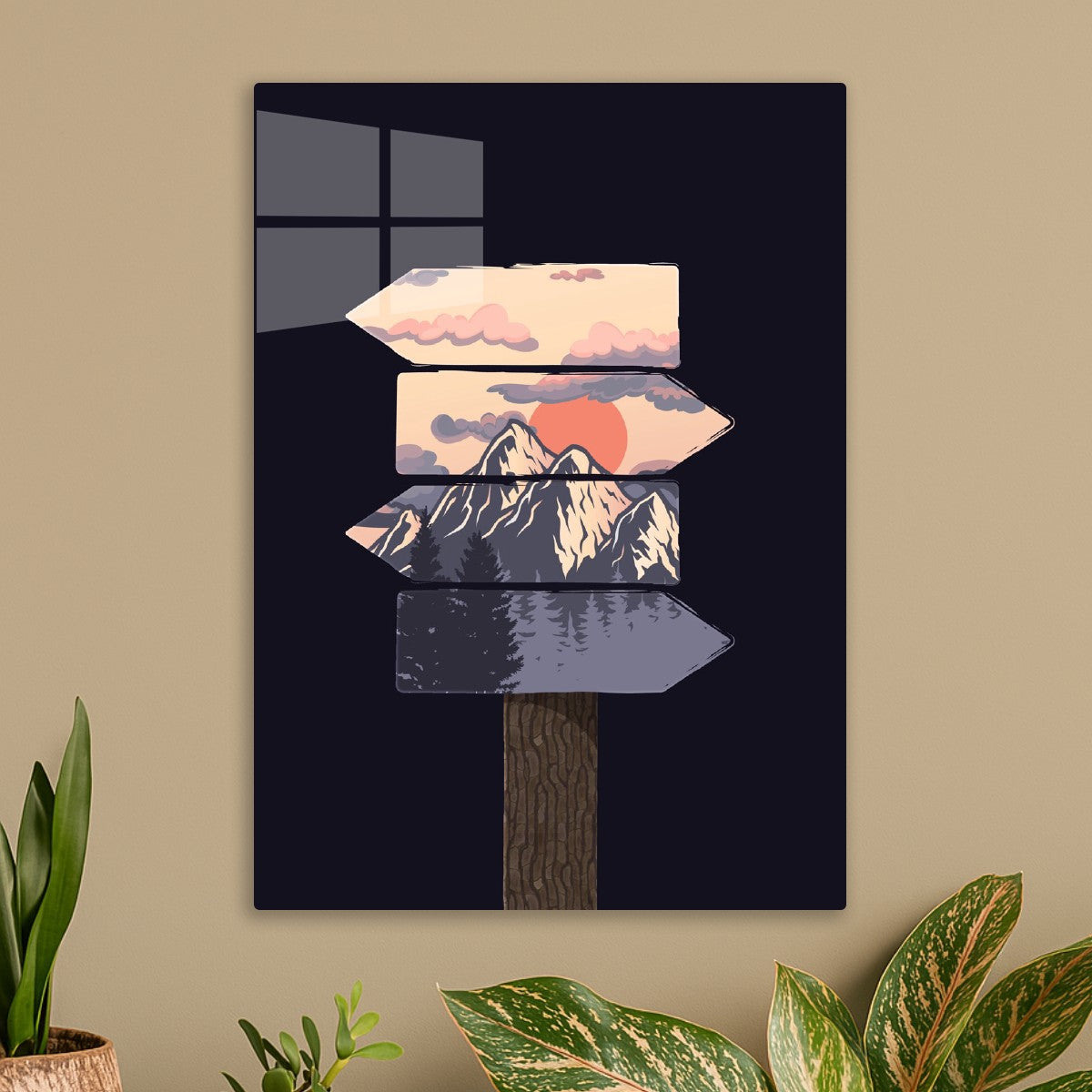 Snow Mountain Road Sign