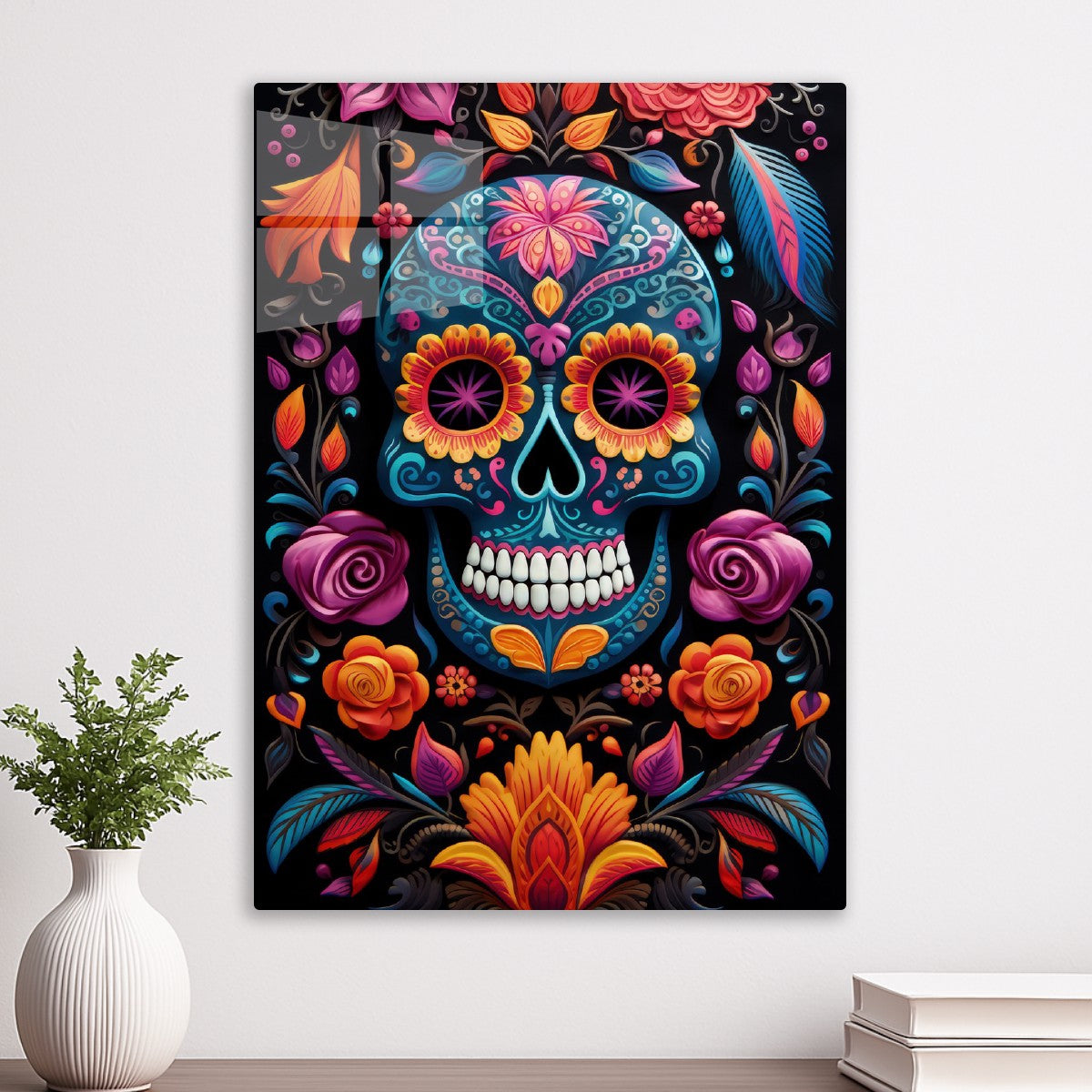 Vibrant Sugar Skull
