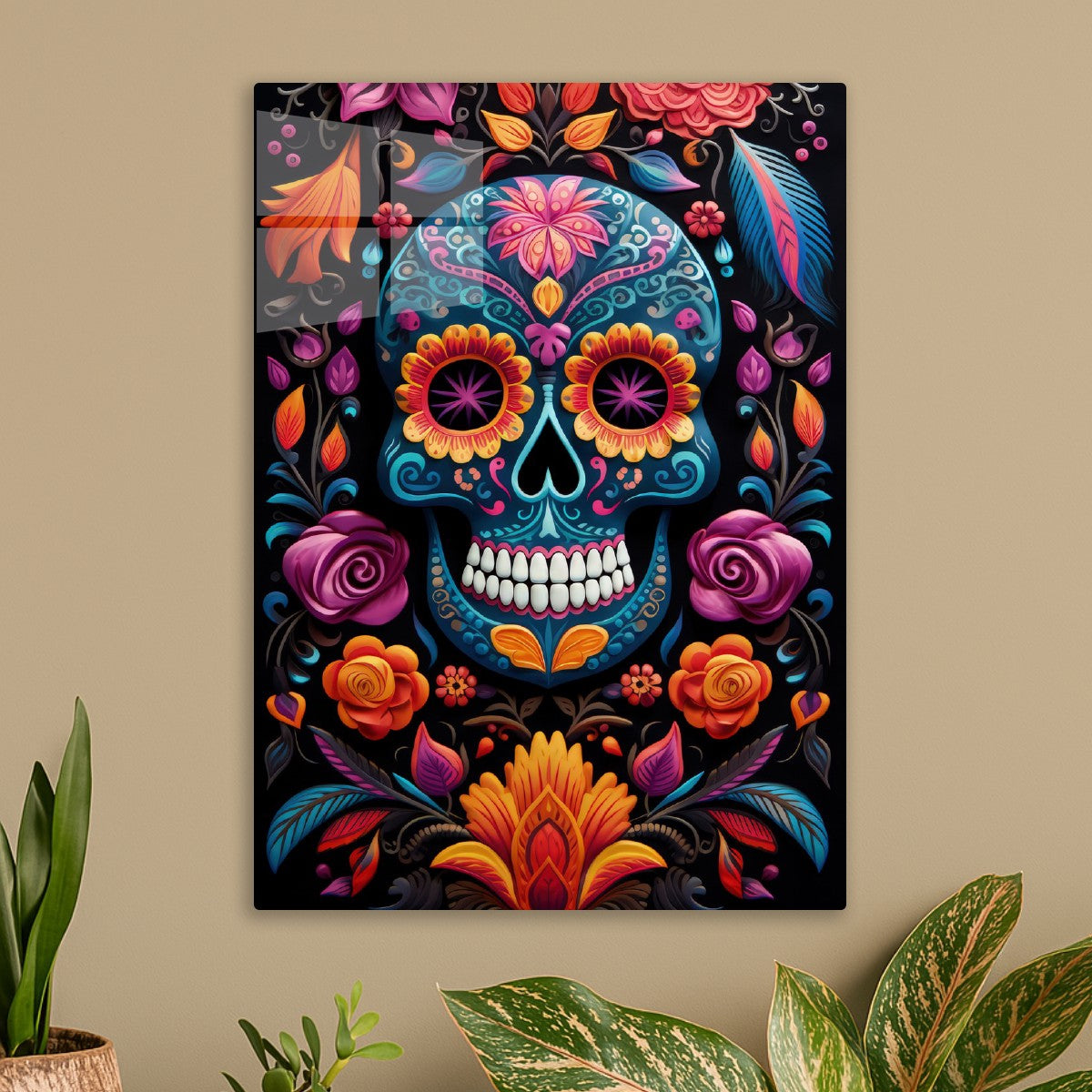 Vibrant Sugar Skull