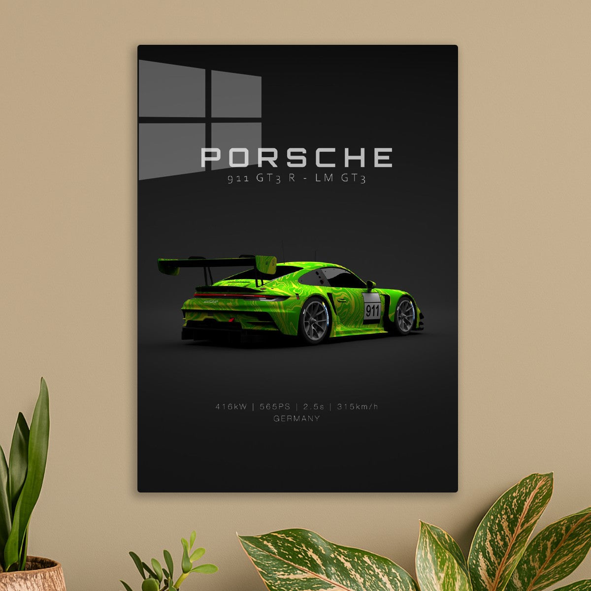 Porsche LM GT3 911 GT3 R Back