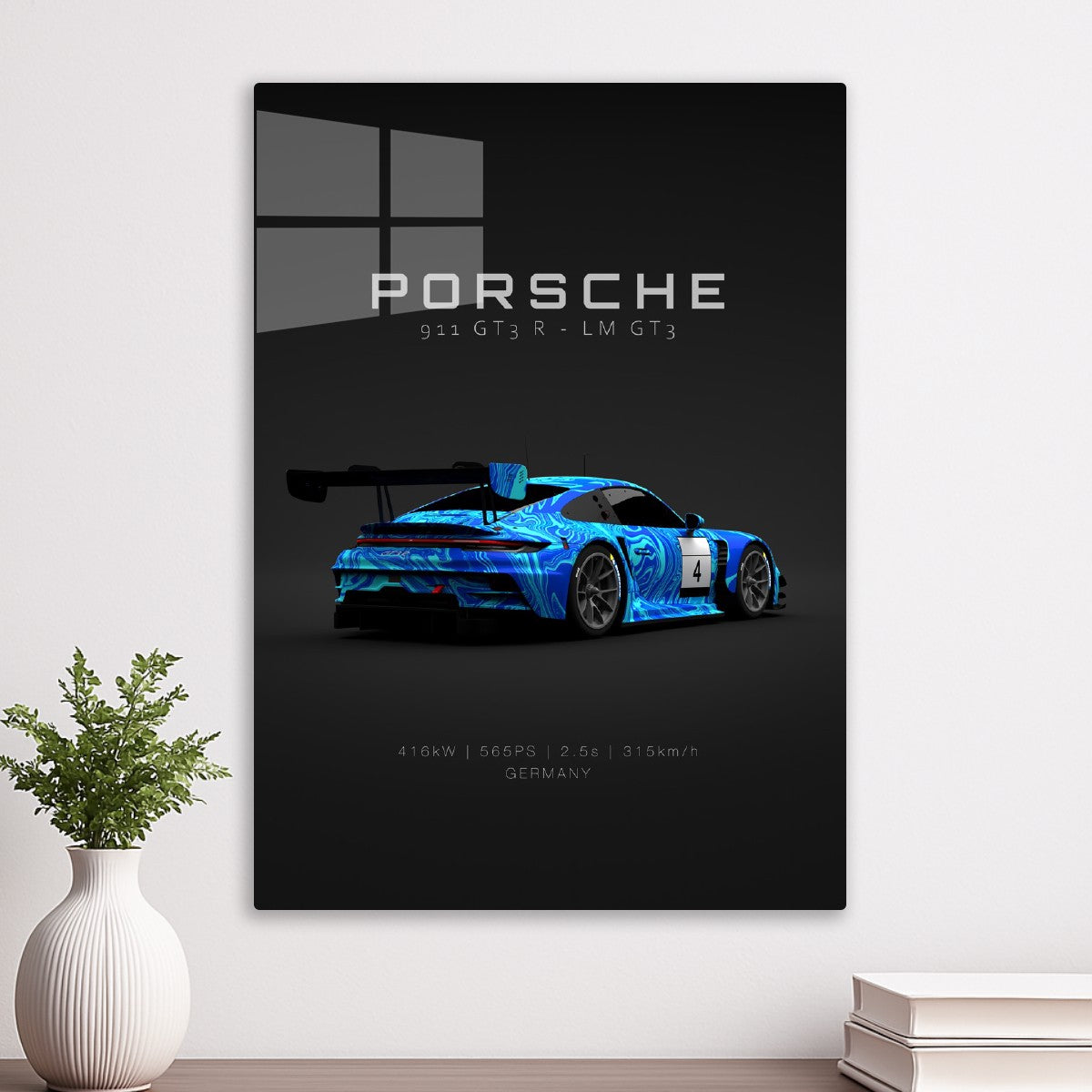 Porsche GT3 R 911 No 4 Back