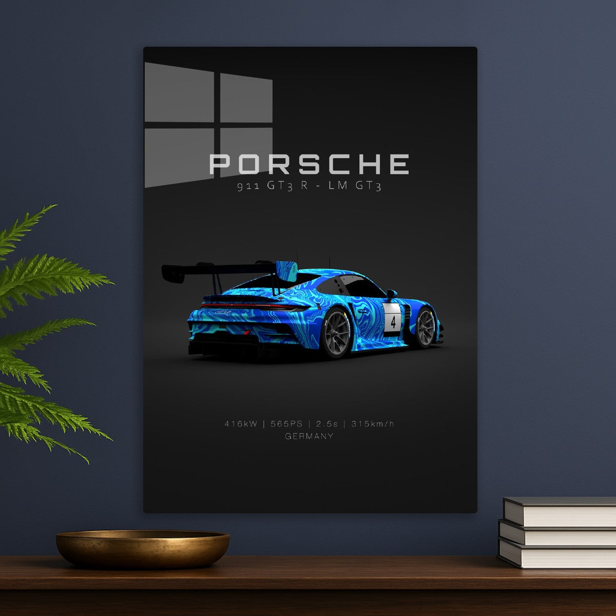 Porsche GT3 R 911 No 4 Back