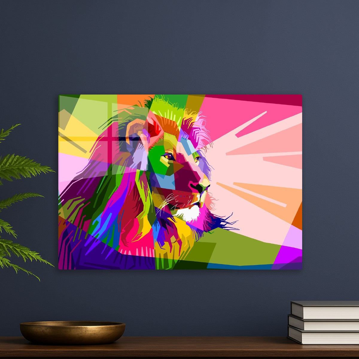 Lion pop art style