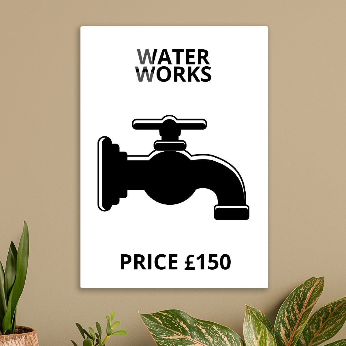 Water Works Monopoly Bathroom
