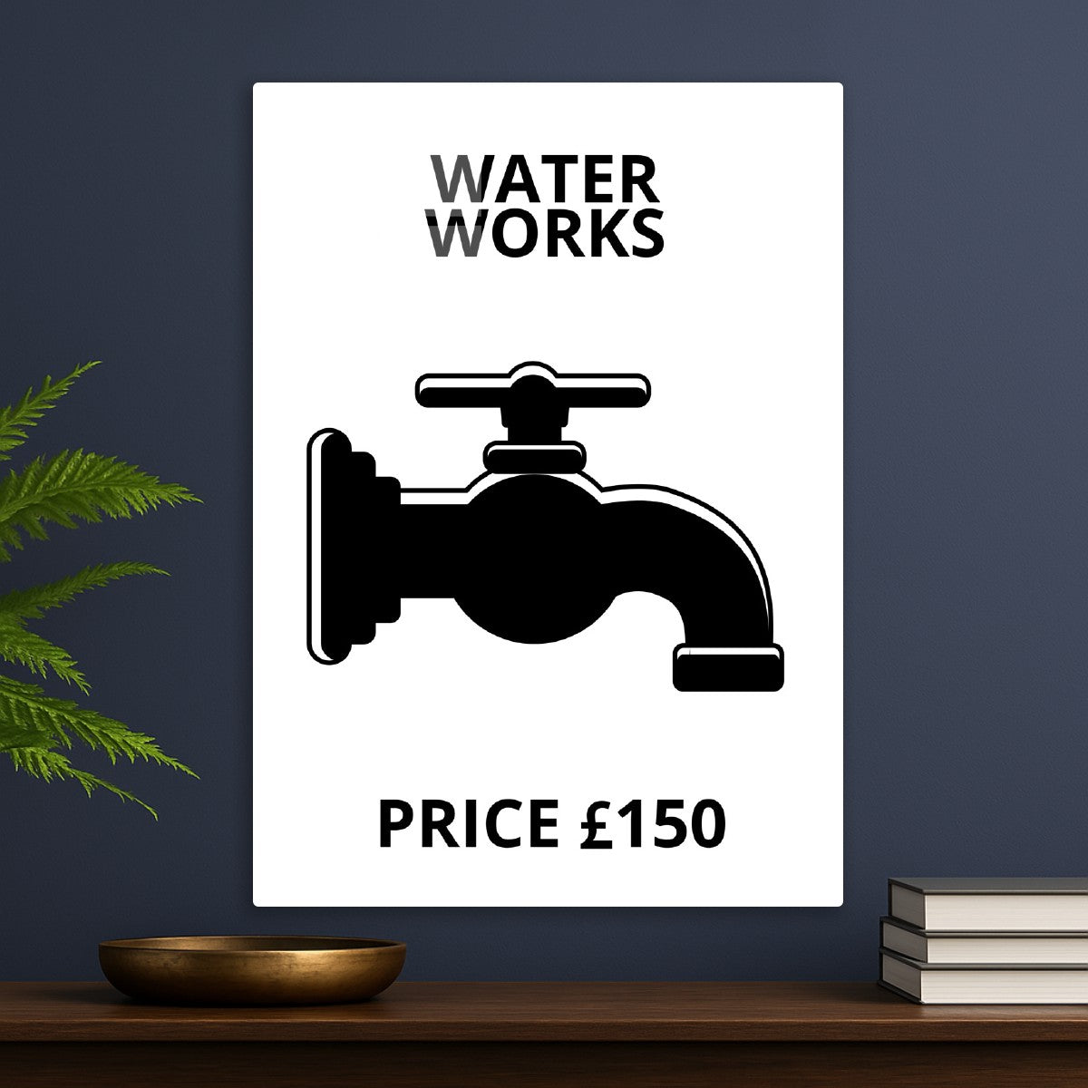 Water Works Monopoly Bathroom