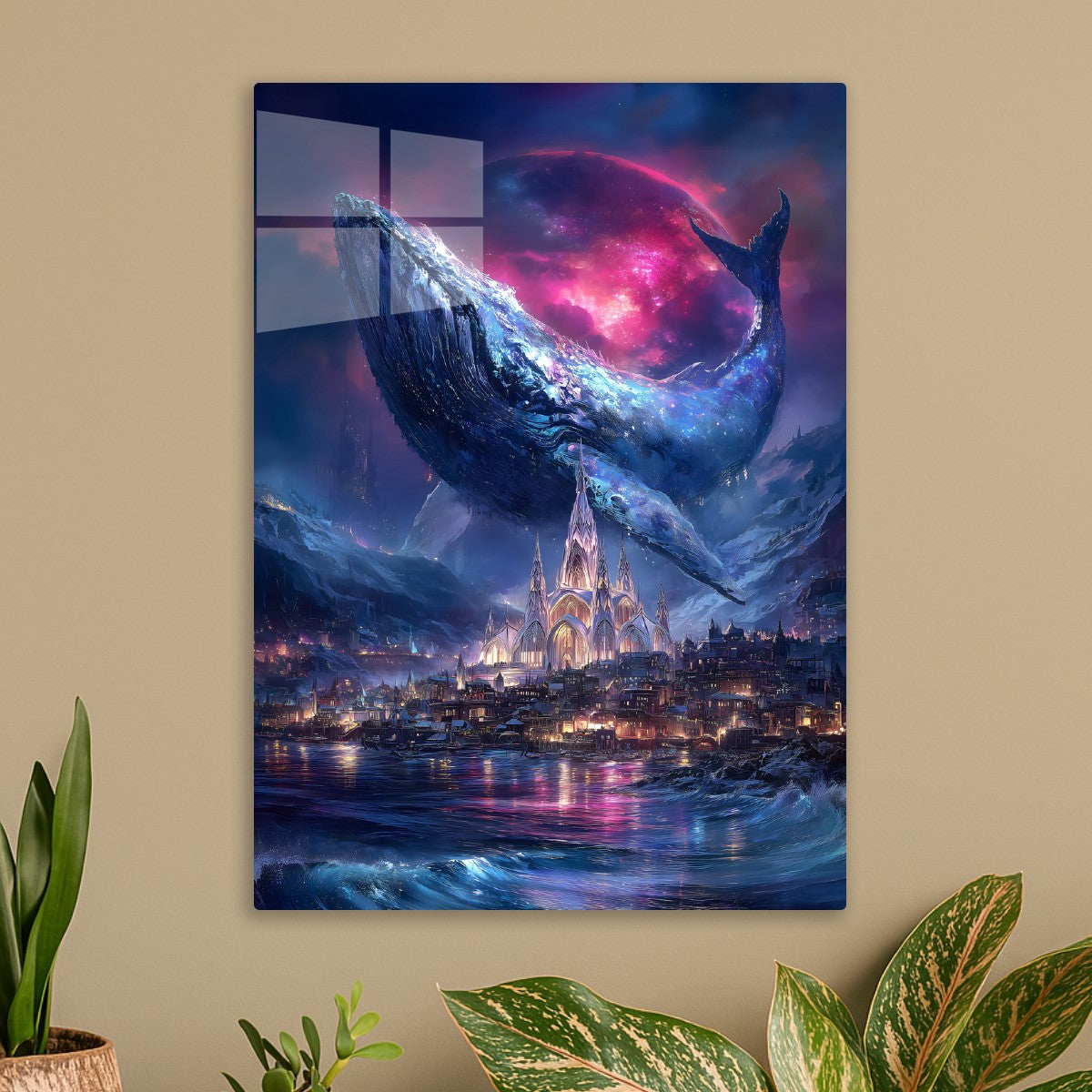Celestial Whale Over the Enchanted