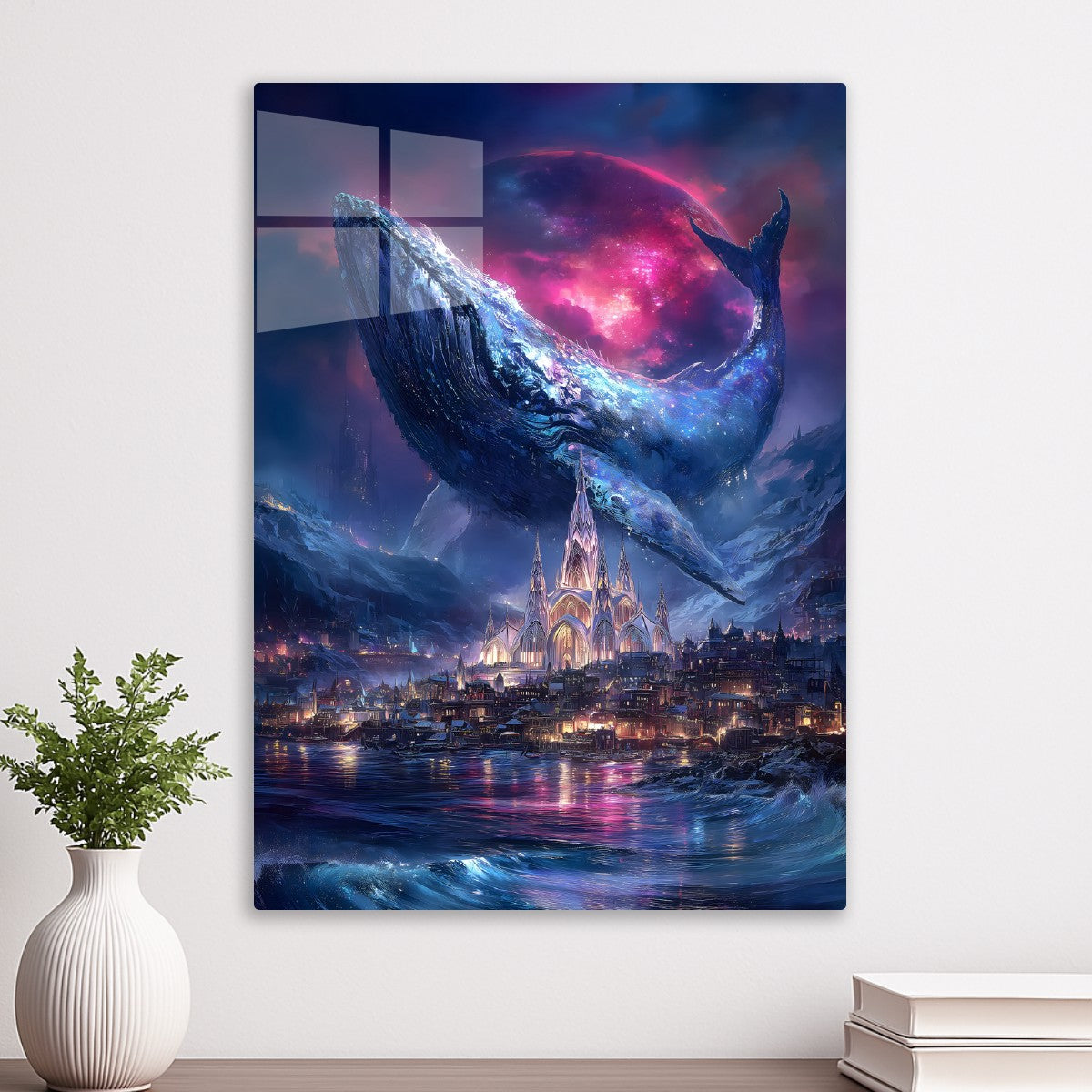 Celestial Whale Over the Enchanted