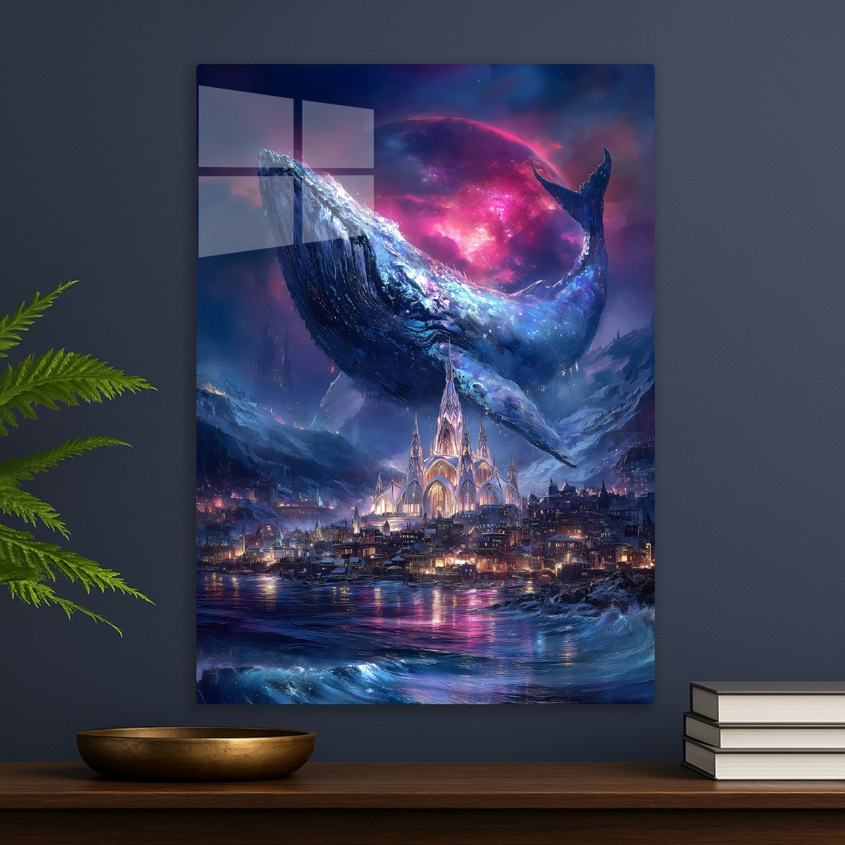 Celestial Whale Over the Enchanted