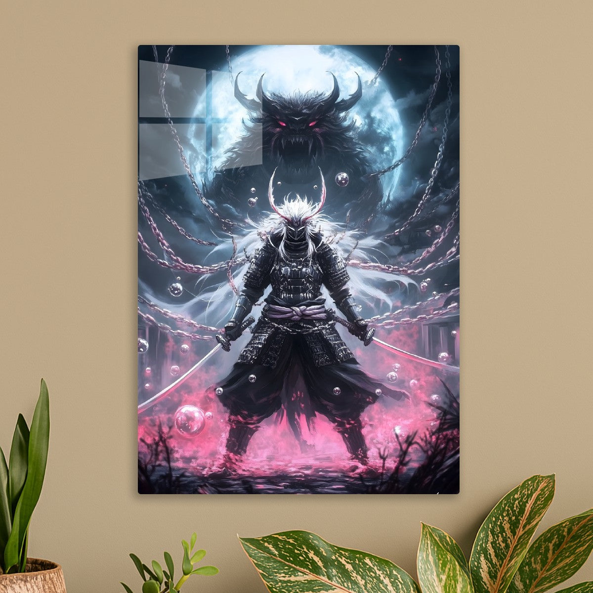 Shadow Warrior under the Moon
